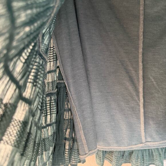 Max Studio Size Large Green Gauze Women's Skirt - Picture 4 of 4